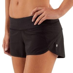 Lululemon speed up shorts size 4 (black)